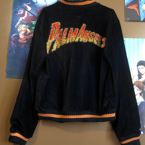 Palm Angels Logo-Embellished Bomber Jacket - Picture 3 of 3